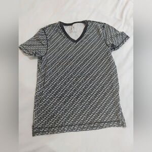 Armani Exchange Monochrome Zigzag Short Sleeve Tee